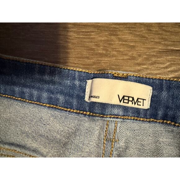 Vervet Wolf N Crane Plus Mid Rise Raw Hem Crop Skinny Jeans‎ Size 18 - Picture 8 of 8